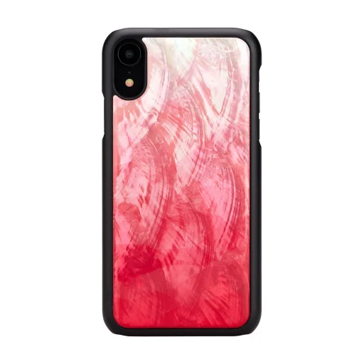 iKins iPhone XR flipové puzdro čierno-ružové so vzorom jazera - 1