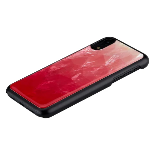 iKins iPhone XR flipové puzdro čierno-ružové so vzorom jazera - 2