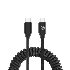 Tellur navíjací USB-C – USB-C rýchlonabíjací kábel PD60W 1,8 m čierny