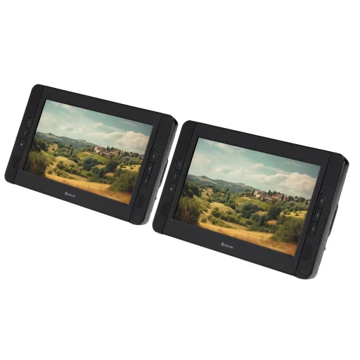 Denver MTW-1098 prenosný DVD prehrávač s dvoma displejmi - 1