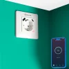 Tellur Smart WiFi nástenná inteligentná zásuvka 3600W 16A, PD20W, USB 18W, s meraním spotreby, biela thumbnail