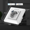 Tellur Smart WiFi nástenná inteligentná zásuvka 3600W 16A, PD20W, USB 18W, s meraním spotreby, biela thumbnail
