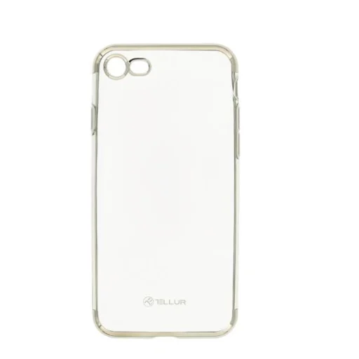 Tellur Cover Silicone Electroplated puzdro pre iPhone 8, strieborné - 1