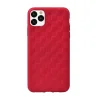 Devia Woven2 vzorované mäkké puzdro pre iPhone 11 Pro Max, červené puzdro thumbnail