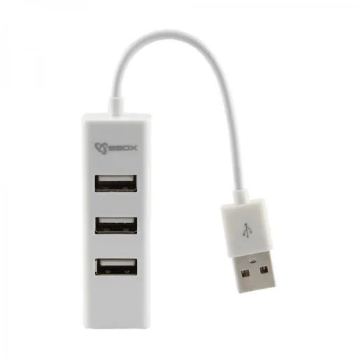 Sbox H-204W USB 4-portový HUB Coconut White - 2