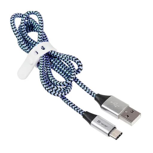 Tracer 46266 USB 2.0 Type-C – USB-A 1 m čierno-modrý kábel - 2