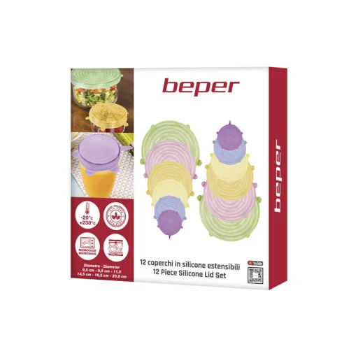 Beper C102COC101 12-dielna sada silikónových viečok - 10