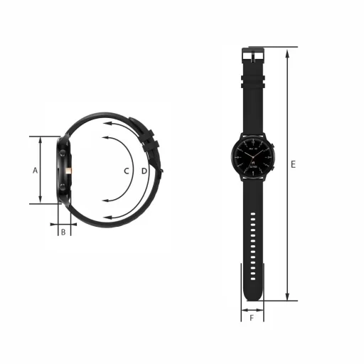 Inteligentné hodinky Manta Kelly SWU301BK Black - 4