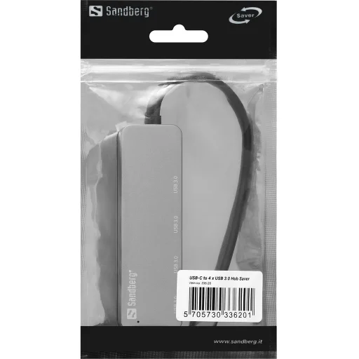 Sandberg 336-20 USB-C – 4 x USB 3.0 hub - 2