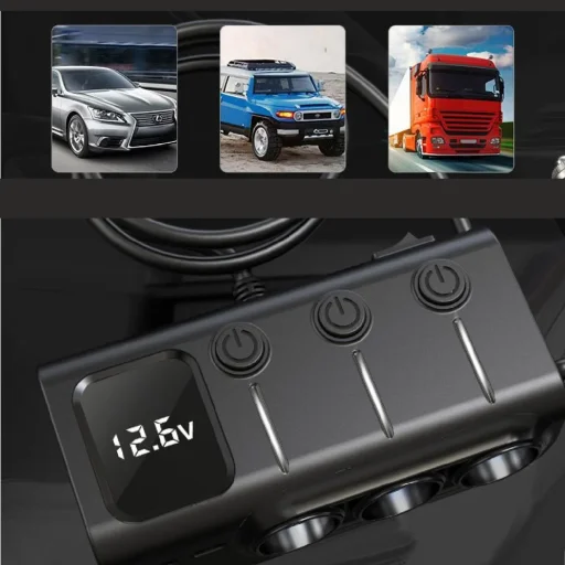 Manta MCC201T CARI PRO rozbočovač autozapaľovača a USB nabíjačka - 7