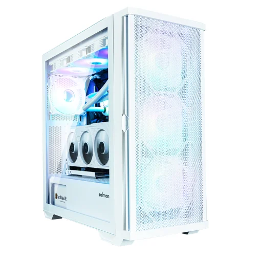 Zalman Z10 DUO ATX Mid Tower počítačová skriňa biela - 3