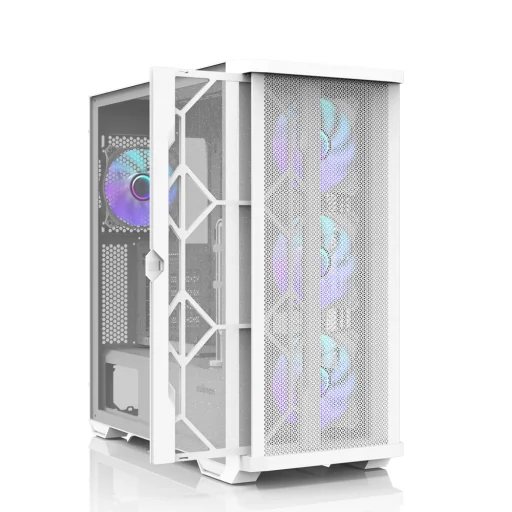 Zalman Z10 DUO ATX Mid Tower počítačová skriňa biela - 7