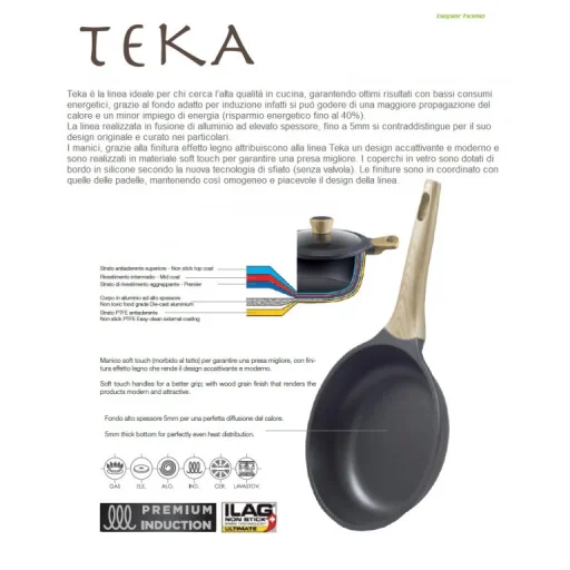 Beper PE.125 20 cm kastról s pokrievkou - 2
