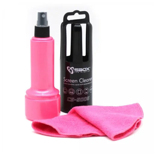 Sbox CS-5005P čistič obrazoviek 150 ml ružový - 2