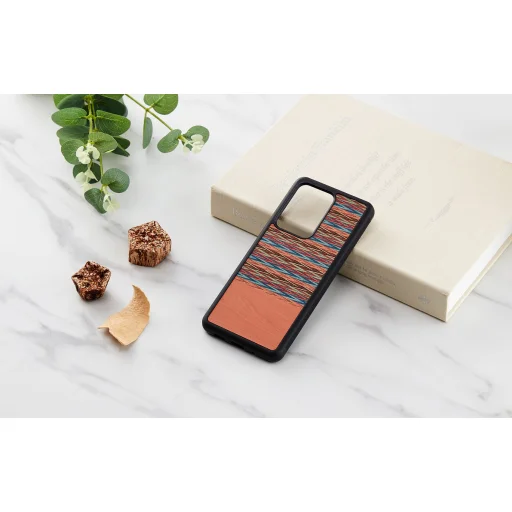 MAN&WOOD Browny Check Black puzdro pre Samsung Galaxy S20 Ultra - 3