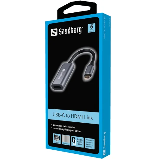 Sandberg 136-12 USB-C na HDMI Link 4K/60 Hz - 2