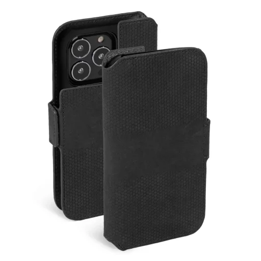 Krusell Leather PhoneWallet puzdro pre Apple iPhone 13 Pro čierne - 1