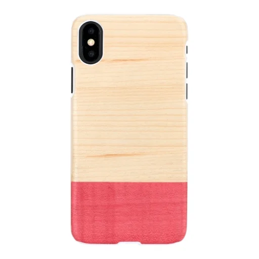 MAN&WOOD iPhone X/XS miss match white flipové puzdro - 1