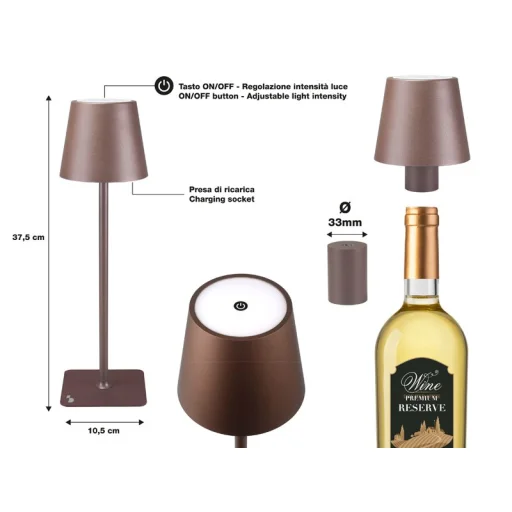 Beper P201UTP113 nabíjateľná stolná lampa s dotykovým ovládaním - 5