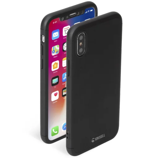 Krusell Arvika 3.0 Cover Apple iPhone XS Max čierne puzdro - 1