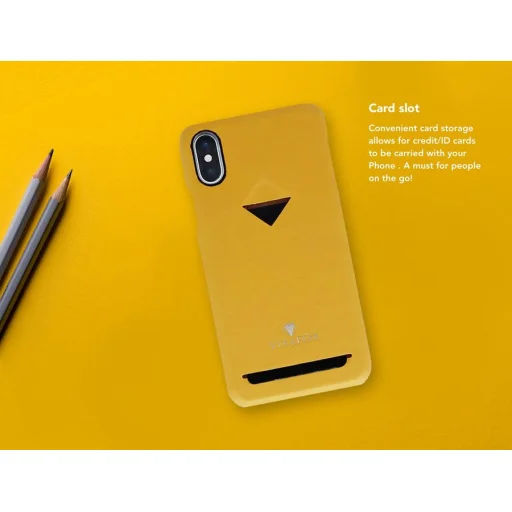 VixFox kártyatartós hátlapi tok iPhone 7/8 Plus készülékhez, mustársárga - 3