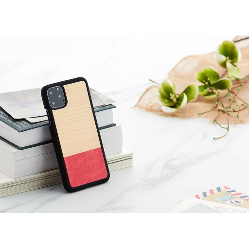 MAN&WOOD iPhone 11 Pro Max čierny vzorovaný drevený zadný kryt - 4