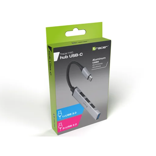 Tracer 46999 USB 3.0 H40 4-portový USB-C hub - 5