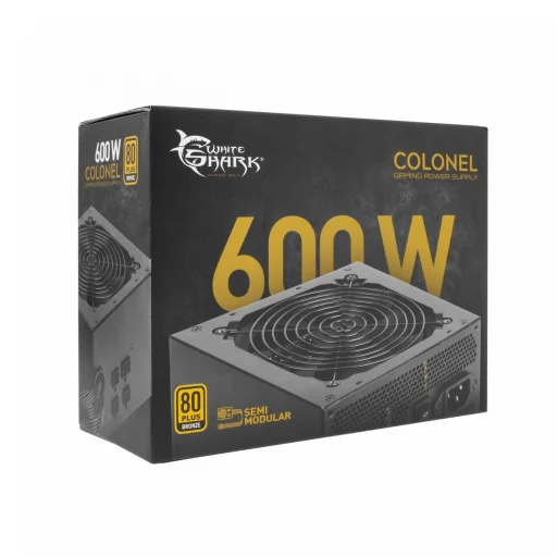 White Shark GPSU-B600S Colonel 600W 80+ Bronze semimodulárny napájací zdroj ATX - 8