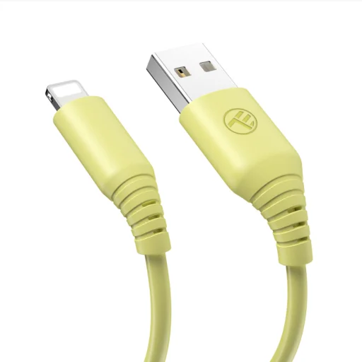 Tellur silikónový kábel USB-Lightning 3A 1 m žltý - 2
