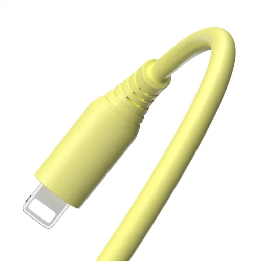 Tellur silikónový kábel USB-Lightning 3A 1 m žltý - 3