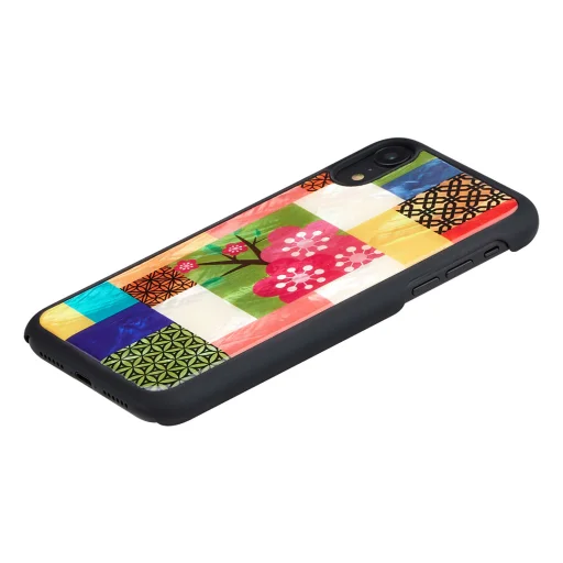 iKins SmartPhone puzdro na iPhone XR čerešňový kvet čierne puzdro - 2