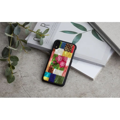 iKins SmartPhone puzdro na iPhone XR čerešňový kvet čierne puzdro - 4