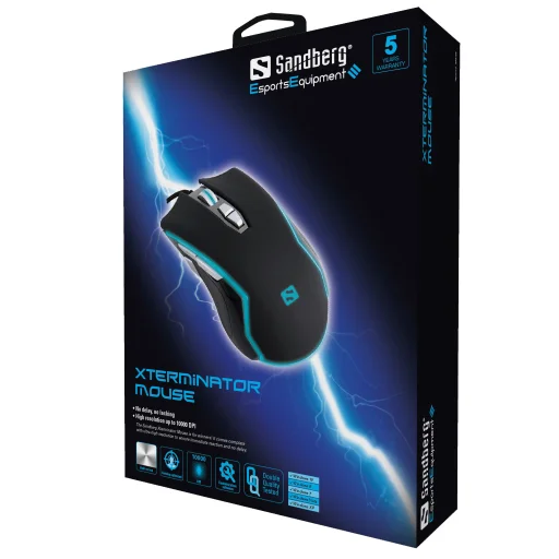 Sandberg 640-08 Xterminator Mouse 10000 DPI herná myš - 2