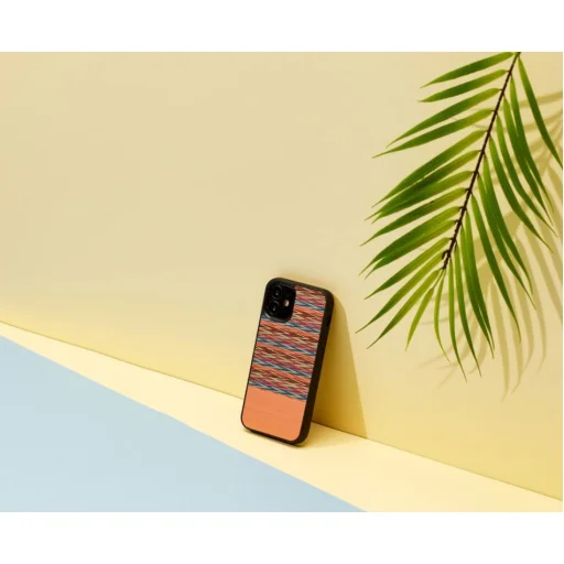 Puzdro MAN&WOOD Browny Check Black pre iPhone 12 mini - 3