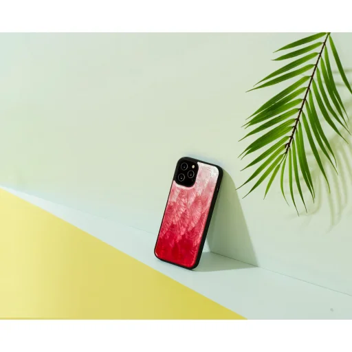 iKins kryt z prírodnej perlete a polykarbonátu pre Apple iPhone 12 Pro Max, pink lake black - 3