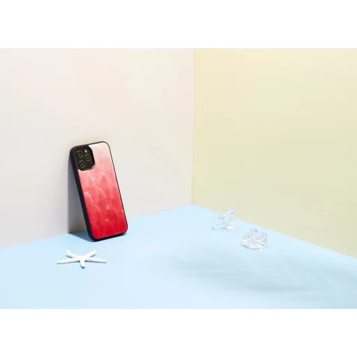 iKins kryt z prírodnej perlete a polykarbonátu pre Apple iPhone 12 Pro Max, pink lake black - 4