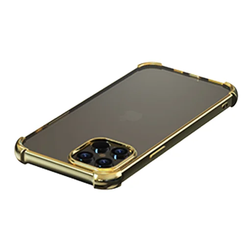 Devia Glitter nárazuvzdorné mäkké puzdro pre iPhone 12 Pro Max, zlaté - 1