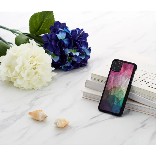 iKins puzdro na smartfón iPhone 11 Pro Max water flower čierne puzdro - 3