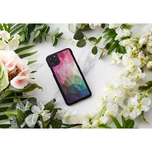 iKins puzdro na smartfón iPhone 11 Pro Max water flower čierne puzdro - 4