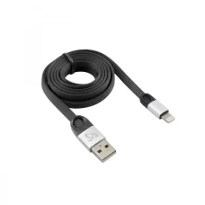 Sbox USB 2.0 - 8-pinový Lightning kábel 2.4A čierny/strieborný