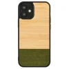 MAN&WOOD iPhone 12 mini bambusový les čierne puzdro thumbnail