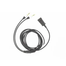 Tellur QD – 2 x 3,5 mm jack adaptérový kábel 2,2 m čierny