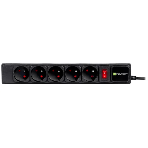 Tracer 47138 PowerGear 5 m čierny predlžovací prívod - 2
