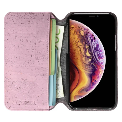 Krusell Birka PhoneWallet Apple iPhone 11 Pro Max ružové puzdro - 2