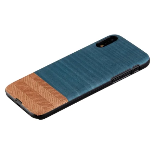 MAN&WOOD iPhone XR denim black puzdro - 2