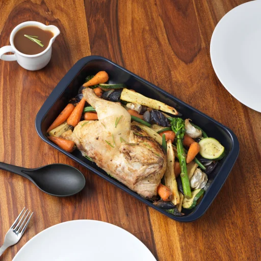 Russell Hobbs RH01144EU7 34 cm navy sklenená misa na pečenie - 2