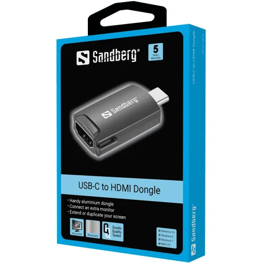 Sandberg 136-34 USB-C–HDMI adaptér - 2