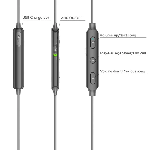 Denver BEN-151 Bluetooth slúchadlá do uší s potlačením hluku - 7