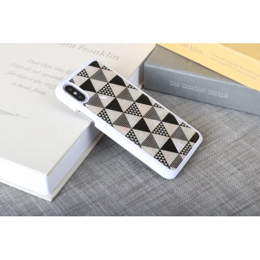 iKins flipové puzdro iPhone XS/S Pyramid White - 4