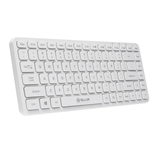 Tellur Mini bezdrôtová klávesnica biela - 2